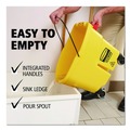 Buckets & Wringers | Rubbermaid Commercial FG757788YEL 35 qt. WaveBrake 2.0 Down-Press Plastic Bucket/Wringer Combos - Yellow image number 9
