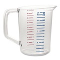 Cups | Rubbermaid Commercial FG321700CLR 2 qt. Bouncer Measuring Cup - Clear image number 1
