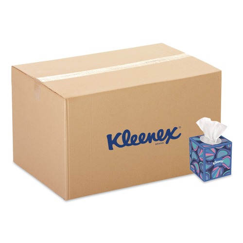 Facial Tissues | Kleenex 54505 Anti-Viral 3-Ply Facial Tissue - White (27/Carton) image number 0