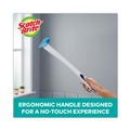 Toilet Brushes | Scotch-Brite 558-SK-4NP Toilet Scrubber Starter Kit (1 Handle and 5 Scrubbers) - White/Blue image number 1