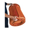 Indoor Waste Receptacles | Rubbermaid Commercial 2119308 Brute 32 gal Resin Container - Round Orange image number 3