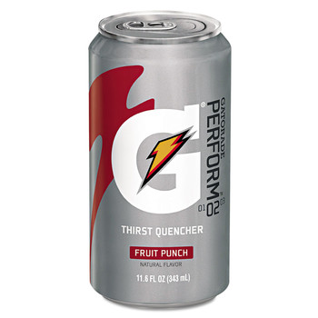 Gatorade QUA30903 G Series 11.6 oz. Thirst Quenchers - Fruit Punch (Carton of 24 Cans)