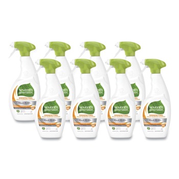 DISINFECTING AND CLEANING SOLUTIONS | Seventh Generation 22810 26 oz. Botanical Disinfecting Multi-Surface Cleaner Spray - Lemongrass Citrus (8/Carton)