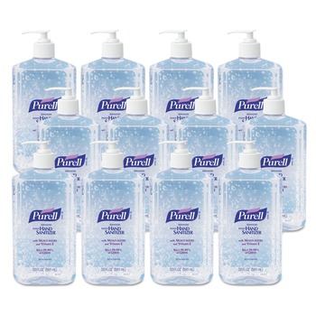 PURELL 3023-12 Advanced 20 oz. Instant Hand Sanitizer Pump Bottle - Clean Scent (12/Carton)