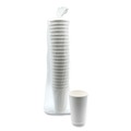 Cups | Boardwalk BWKDW16HCUP 16 oz Double-Walled Paper Hot Cups - White (500/Carton) image number 4