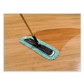 Mop Heads | Rubbermaid Commercial HYGEN FGQ46000GR00 Microfiber Cut-End 60 in. HYGEN Dust Mop Heads With Fringe - Green image number 3