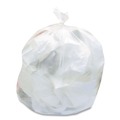 High-Density Trash Bags | Boardwalk Z4824LNKR01 10 Gallon 8 mic 24 in. x 24 in. High-Density Waste Can Liners - Natural (1000/Carton) image number 3