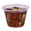 Cups | Eco-Products EP-CR9 1000/Carton 9 oz. BlueStripe 25% Recycled Content Cold Cups - Clear/Blue image number 2