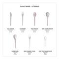 Perforated Roll & Hand Towels | Eco-Products EP-S014 Plantware Compostable Heavyweight Plastic Soup Spoon - White (1000/Carton) image number 9