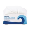 Toilet Seat Covers | Boardwalk BWKK2500B 14.17 in. x 16.73 in. Premium Half-Fold Toilet Seat Covers - White (250/Sleeve, 10 Sleeves/Carton) image number 2