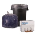 Low-Density Trash Bags | Boardwalk X8046DCKR01 40 in. x 46 in. 45 gal. 1.4 mil Recycled Low-Density Polyethylene Can Liners - Clear (100/Carton) image number 2
