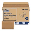 Dispenser Napkins | Tork DX906E 2-Ply Bag-Pack 13 in. x 8.5 in. Xpressnap Interfold Dispenser Napkins - Natural (6000/Carton) image number 0