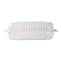 Perforated Roll & Hand Towels | Karat FP-HC96PP-1C Polypropylene Plastic Hinged Container 6 x 9 x 2.97 Clear Plastic 125/Pack 2 Packs/Carton image number 2