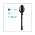 Disposable Spoons | Dixie DUSSS5 SmartStock Mediumweight Polystyrene Soup Spoons Tri-Tower Dispensing System Cutlery - Black (960/Carton) image number 1