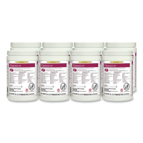 Cleaning Cloths & Wipes | Clorox Healthcare 69150 6-3/4 in. x 8 in. Dispatch Cleaner Disinfectant Towels (8/Carton) image number 0
