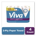Perforated Roll & Hand Towels | Viva 49413 11 in. x 5.9 in. 2-Ply Multi-Surface Cloth Choose-A-Sheet Kitchen Roll Paper Towels - White (24/Carton) image number 4