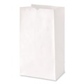 Grocery Bags | Ross & Wallace Paper Products 120316500PK/BL 7.75 in. x 4.75 in. x 16 in. #16 Size Grocery Paper Bags - White (500/Bundle) image number 2