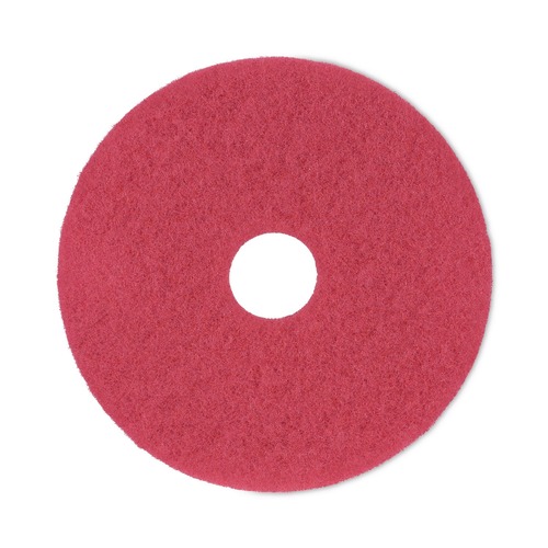Floor Pads-Cleaning, Buffing & Polishing | Boardwalk BWK4017RED 17 in. Diameter Buffing Floor Pads - Red (5/Carton) image number 0