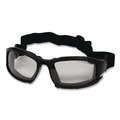 Eye Protection | Ansell 25672 V50 Calico Safety Eyewear with Head Strap, KleenVision Anti-Fog Coating, Black Nylon Frame, Clear Polycarbonate Lens image number 2