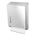 Towel Dispensers | San Jamar T1900SS 11.38 in. x 4 in. x 14.75 in. C-Fold/Multifold Towel Dispenser - Stainless Steel image number 4