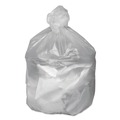 High-Density Trash Bags | Good 'n Tuff 1507825 33 in. x 39 in. 33-Gallon 9 mic. Waste Can Liners - Natural (500/Carton) image number 1