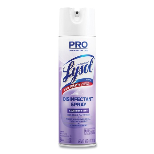 Disinfecting & Cleaning Solutions | Professional LYSOL Brand 36241-89097 19 oz. Aerosol Spray Disinfectant Spray - Lavender image number 0