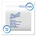 Perforated Roll & Hand Towels | Scott 48280 2-Ply Septic-Safe Hygienic Bath Tissue - White (250/Pack 36 Packs/Carton) image number 3