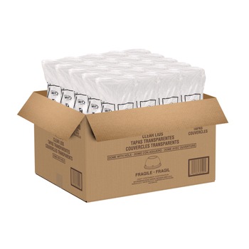Dart 16LCDHX Dome-Top Sundae/Cold Cup Lids Fits 12 oz. to 24 oz. Cups - Clear (1000/Carton)