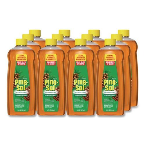 Disinfecting & Cleaning Solutions | Pine-Sol 60146CT 14 oz. Bottle Multi-Surface Concentrated Disinfectant Cleaner - Pine Scent (12/Carton) image number 0