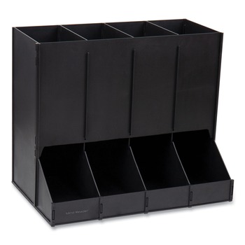 PRODUCTS | Mind Reader CPODBK-BLK 14.25 in. x 9 in. x 12.15 in. 4-Compartment Anchor Collection Single Serve Pod Countertop Dispenser - Black