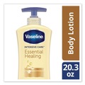 Lotions | Vaseline 07900 Intensive Care 20.3 oz. Pump Bottle Essential Healing Body Lotion (4/Carton) image number 2