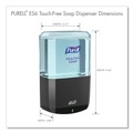 Soap Dispensers | PURELL 6434-01 ES6 5.25 x 8.8 x 12.13 1,200 mL Soap Touch-Free Dispenser - Graphite (1/Carton) image number 4