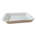 Food Containers & Lids | GEN 2DWH 8.56 in. x 6.1 in. x 1.2 in. No. 2D Foam Meat Trays - White (500/Carton) image number 1