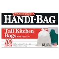 Low-Density Trash Bags | Handi-Bag 1516907 23.75 in. x 28 in. 13-Gallon 0.6 mil. Super Value Pack Can Liners - White (600/Carton) image number 1