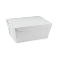 Food Containers & Lids | Pactiv Corp. NOB03W 66 oz 6.5 x 4.5 x 3.25 EarthChoice OneBox Paper Box - White (160/Carton) image number 0