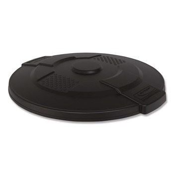 Suncast Commercial TCU44GLIDD Utility Trash Can Lid for 44 gal Trash Can, 24.88-in Diameter x 3-in, Black