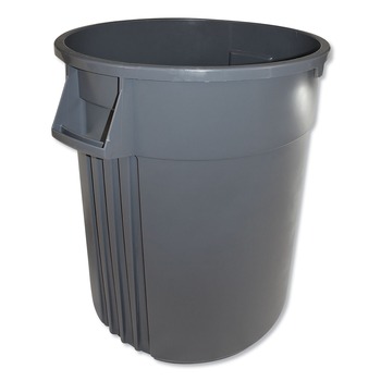 INDOOR WASTE RECEPTACLES | Impact 7744-3 Gator Plus 44 Gallon Plastic Container - Gray