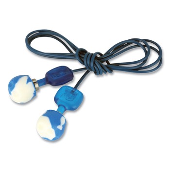 EAR PLUGS | Howard Leight by Honeywell TFTPOD30 TrustFit Trak 29 dB NRR Detectable Reusable Corded Foam Earplugs - One Size Fits Most Blue (1000/Carton)