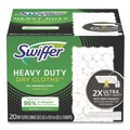 Floor Dusters & Accessories | Swiffer 80314634 10.3 in. x 7.8 in. Heavy-Duty Dry Refill Cloths - White (80/Carton) image number 0
