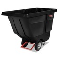 Carts & Trucks | Rubbermaid Commercial FG130400BLA 202 gal. 450 lbs. Capacity Plastic Rotomolded Tilt Truck - Black image number 0