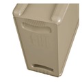 Indoor Waste Receptacles | Rubbermaid Commercial FG354060BEIG 23 Gallon Rectangular Plastic Slim Jim Receptacle with Venting Channels - Beige image number 2