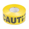 Safety Tapes | Tatco 10700 3 in. x 1000 ft. Caution Barricade Safety Tape - Black/Yellow image number 0