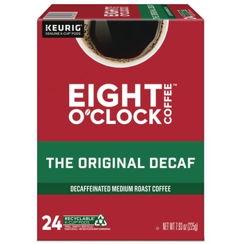  | Eight O'Clock 5000384811 Coffee K-Cups - Original Decaf (24/Box)