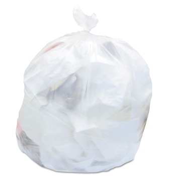 Heritage V4831RN R01 24 in. x 31 in. 6 mic. 16 gallon High-Density Waste Can Liners - Natural (50 Bags/Roll, 20 Rolls/Carton)