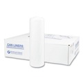 High-Density Trash Bags | Inteplast Group S404814N 45 gal. 14 microns 40 in. x 48 in. High-Density Interleaved Commercial Can Liners - Clear (25 Bags/Roll, 10 Rolls/Carton) image number 0