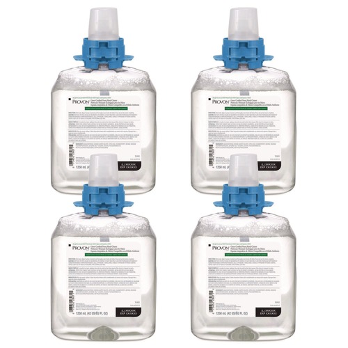 Soap Refills | PROVON 5182-04 1250 mL Refill Green Certified Foam Hand Cleaner - Fragrance-Free (4/Carton) image number 0