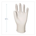 Food Service Disposable & Single Use Gloves | Boardwalk BWK315SBX 4 mil Powder-Free Synthetic Vinyl Gloves - Small, Beige (100/Box) image number 2