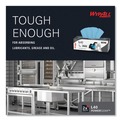 Perforated Roll & Hand Towels | WypAll 05740 L40 POP-UP Box 9.8 in. x 16.4 in. Towels - Blue (100/Box, 9 Boxes/Carton) image number 8