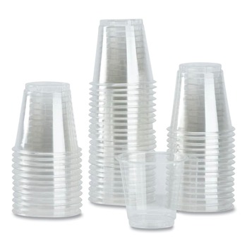 Karat C-KC3 3 oz PET Plastic Cups - Clear (2500/Carton)