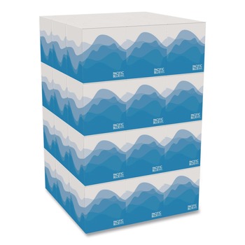 Georgia Pacific Professional 46200 Pacific Blue Select 2-Ply Cube Box Facial Tissue - White (36/Carton)